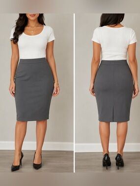 ⭐️Zenana Brand Buttery Soft Pencil Skirts Size L